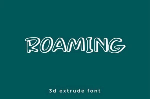 ROAMING 3D FONT