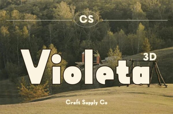Violeta 3D Font